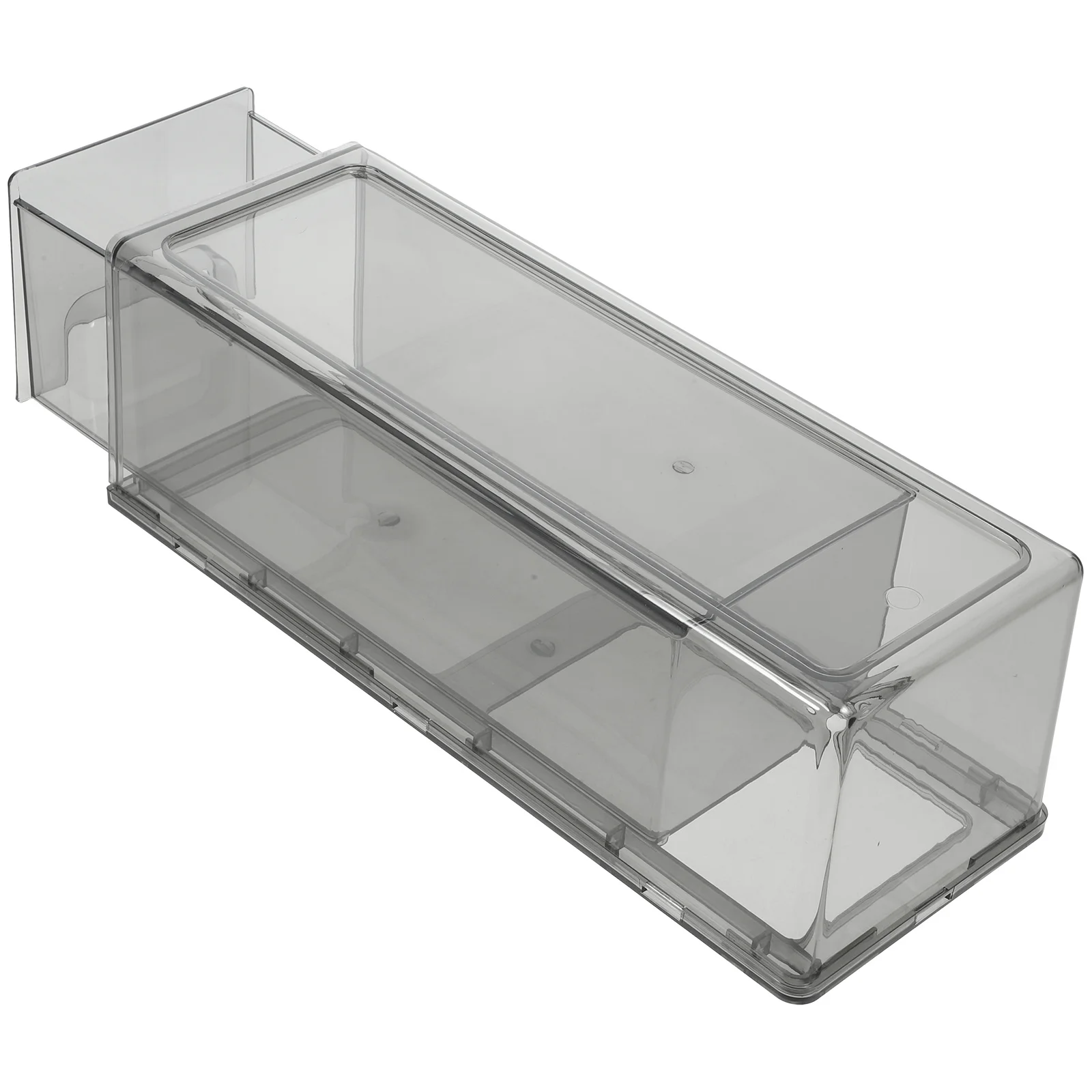 

Stackable Refrigerator Organizer Bin Pull Out Drawer Storage Box for Food Fresh Keeping Clear PP Material Fridge Drawer