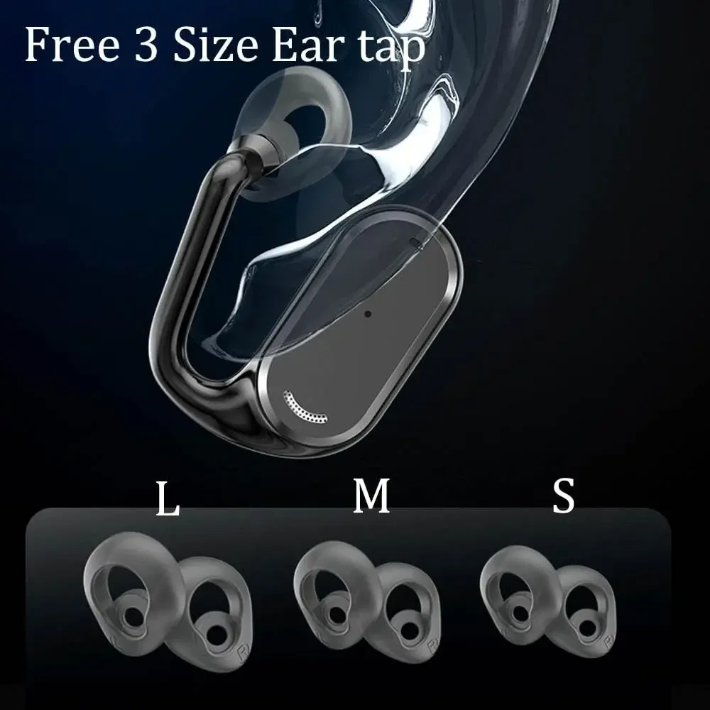 Imagem -04 - Open-ear Verdadeiros Auscultadores sem Fio Bluetooth com Microfone Esporte Earbuds com Earhooks 36hrs Playtime Compatível com Iphone e Android