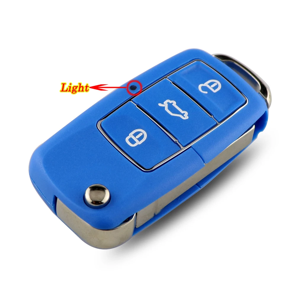 YIQIXIN VW Fob Case For Volkswagen Jetta Golf Passat Sharan Skodat Toledo Beetle Polo Bora Seat Folding Car Smart Key Shell New