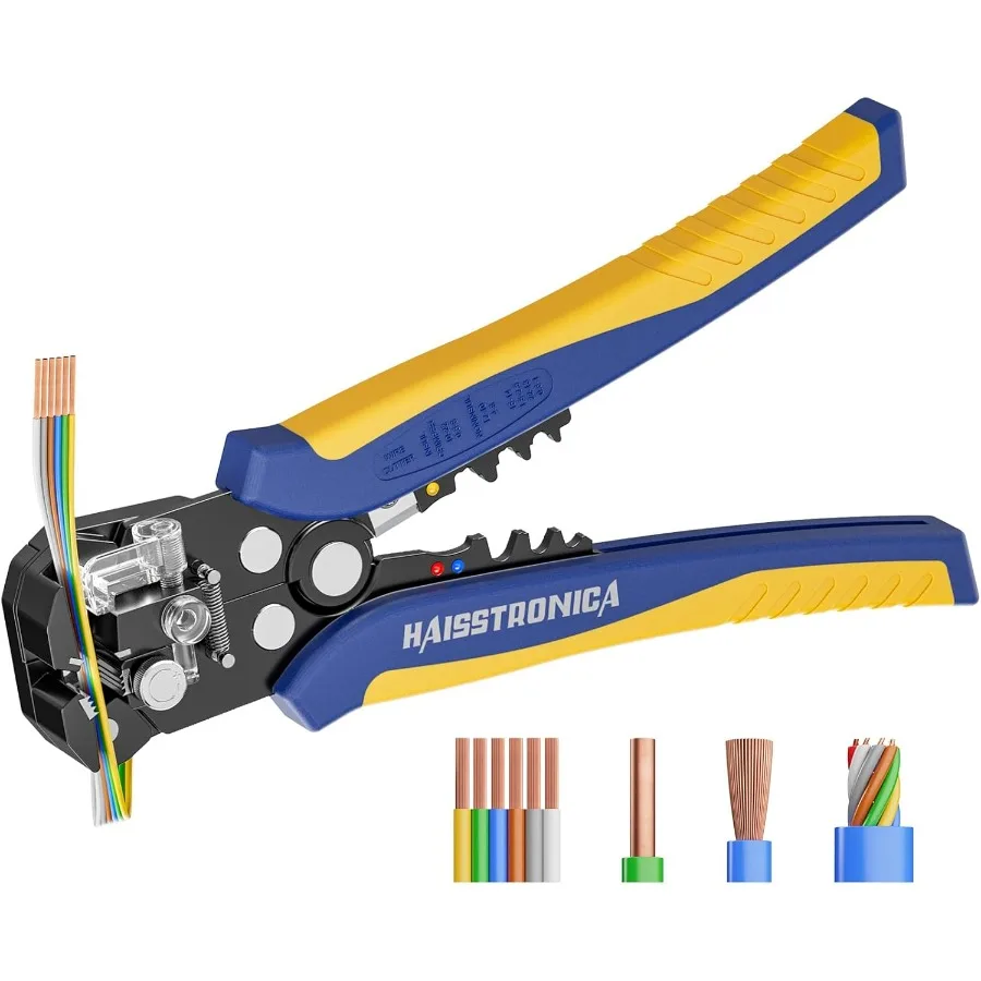

SelfAdjusting Wire Stripper 3 in 1 Stripper Cutter Crimping Heavy Duty Automatic Electrical Wire Strippers for 1024 AWG