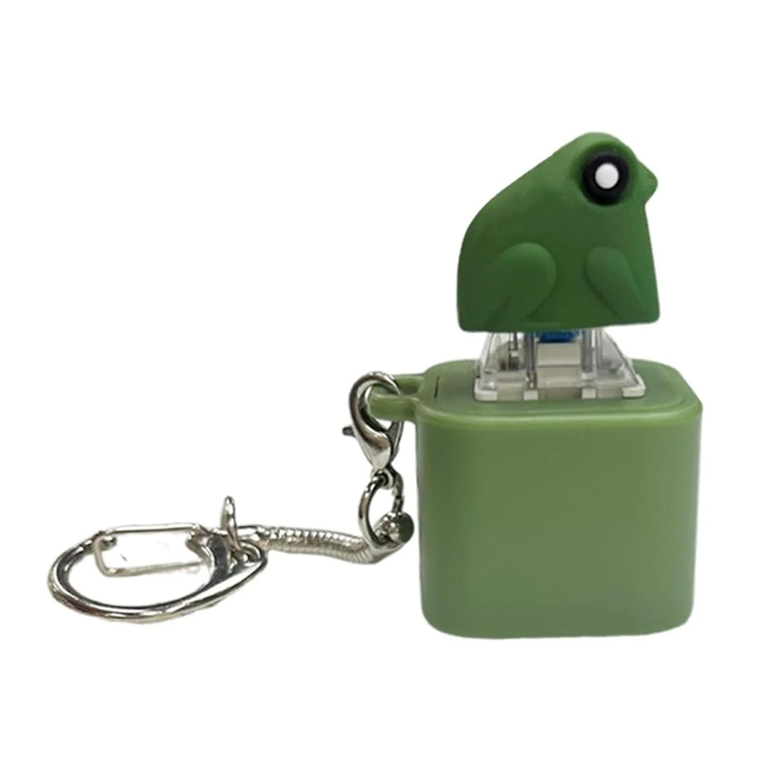 

Educational Games 1 Year 70mAh Frog Croaking Toy Fun Rechargeable Keychain With Colorful Lights Adult Sound Single Button