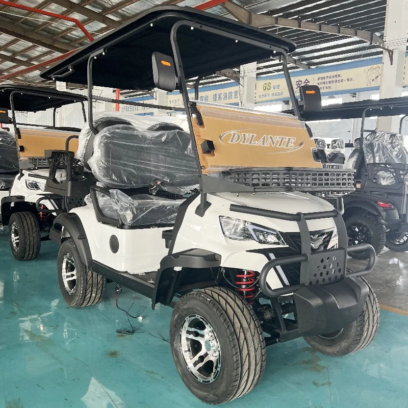 

Wholesale High Quality Outdoor Mini Electric Club Buggy 4 Seater 48V Battery Powered Metal Golf Course Golf Cart