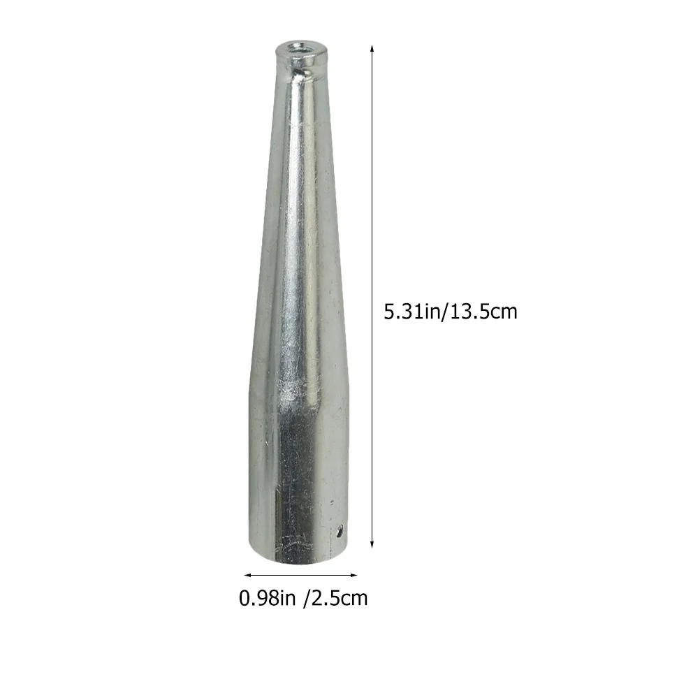 2 قطعة محول شوكة الأسماك موصل معدني لأدوات الحدائق استبدال مجرفة مجرفة أشعل النار مقبض اتصال أنبوب البستنة الملحقات #5