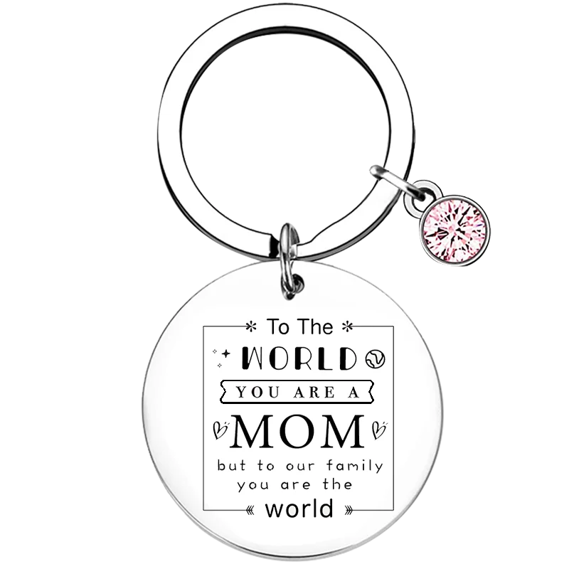 Cute Mom Gift Keychain Mother's Day Gifts Key Chain Pendant Jewelry mama birthday Gift