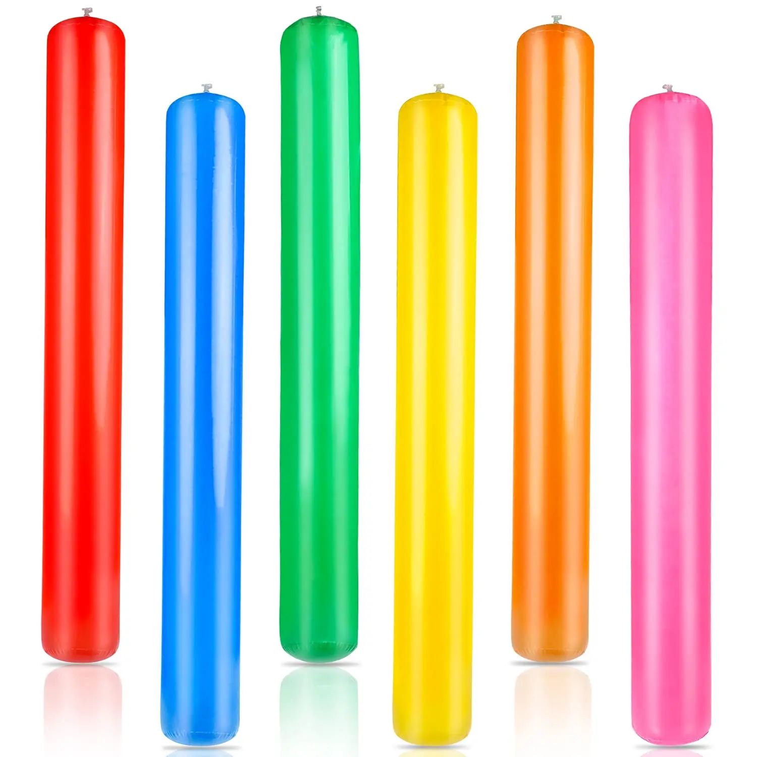 

Набор из 6 надувных палочек для бассейна, разноцветные гигантские надувные плавательные матрасы-макарони длиной 41,3 дюйма для бассейнов, пляжей, озер