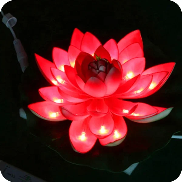 Customizable LED Lotus Flower Light for Outdoor Garden Holiday & Christmas Wedding Decorations  Home Thanksgiving