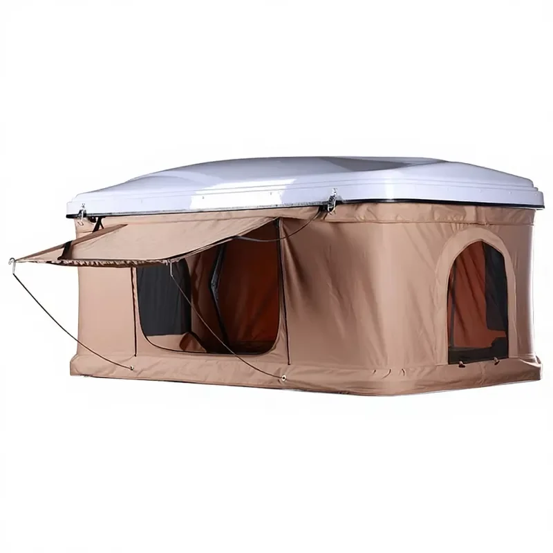 Foldable Hard Shell Car Roof Tent SUV Quick Open Roof Camping Tent Waterproof Outdoor Travel Shelter