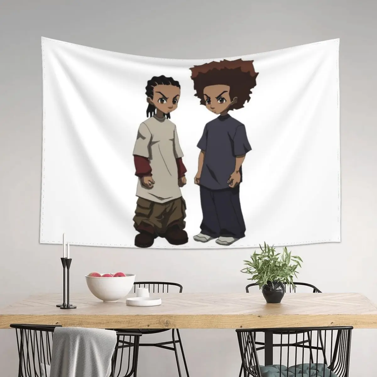 

Huey and Riley Freeman ... RIP Grandpa Freeman Tapestry Wall Coverings Anime Decor Wall Hanging Wall Tapestry