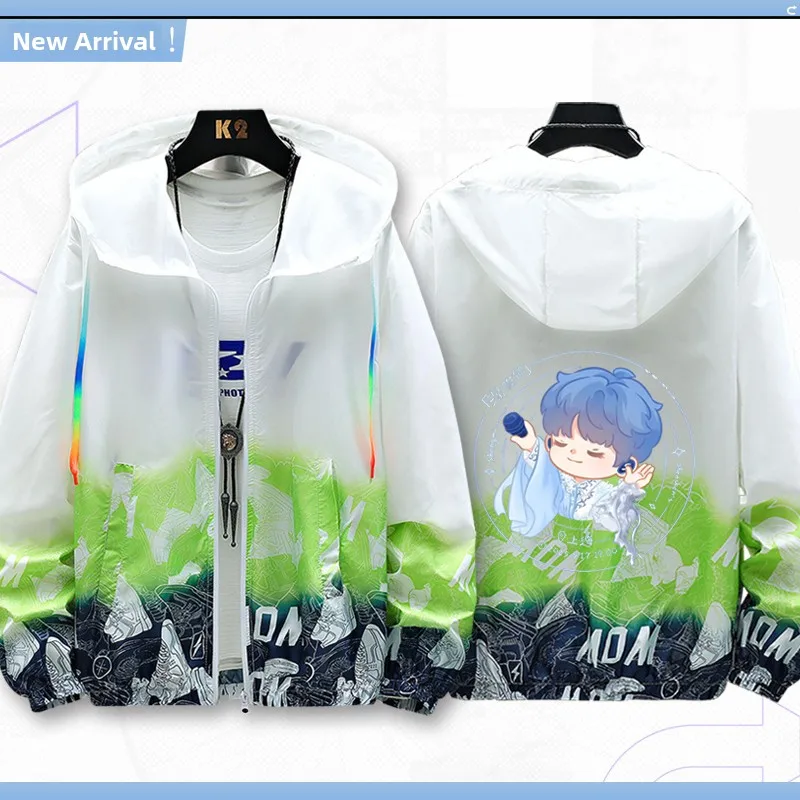 

Zhou en 2025 Концертная защита от солнца Верхняя одежда Тонкий M Летний тюжет Поддержка Мемориал Мультфильм Россия Легкое пальто