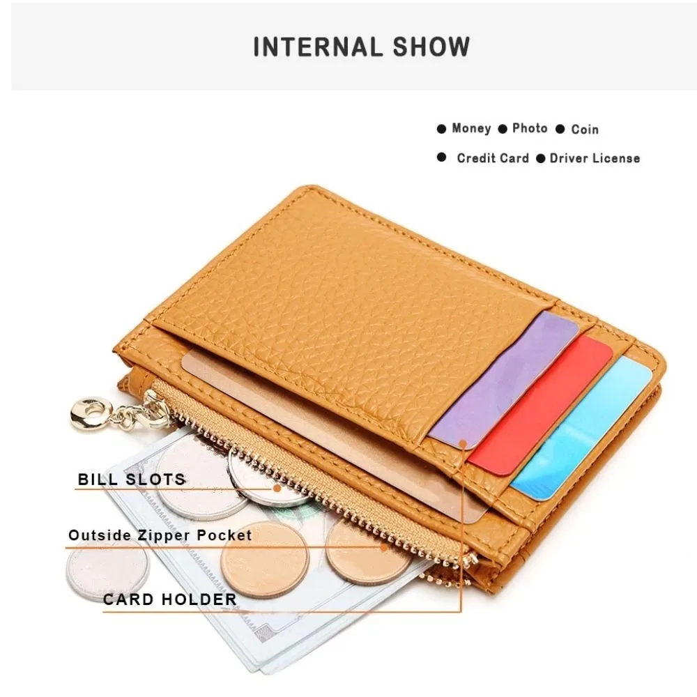 New Large Capacity Cowboy Short Wallet Multi-function Simple Genuine Leather Purse Luxury Cowhide Card Holder Men Women