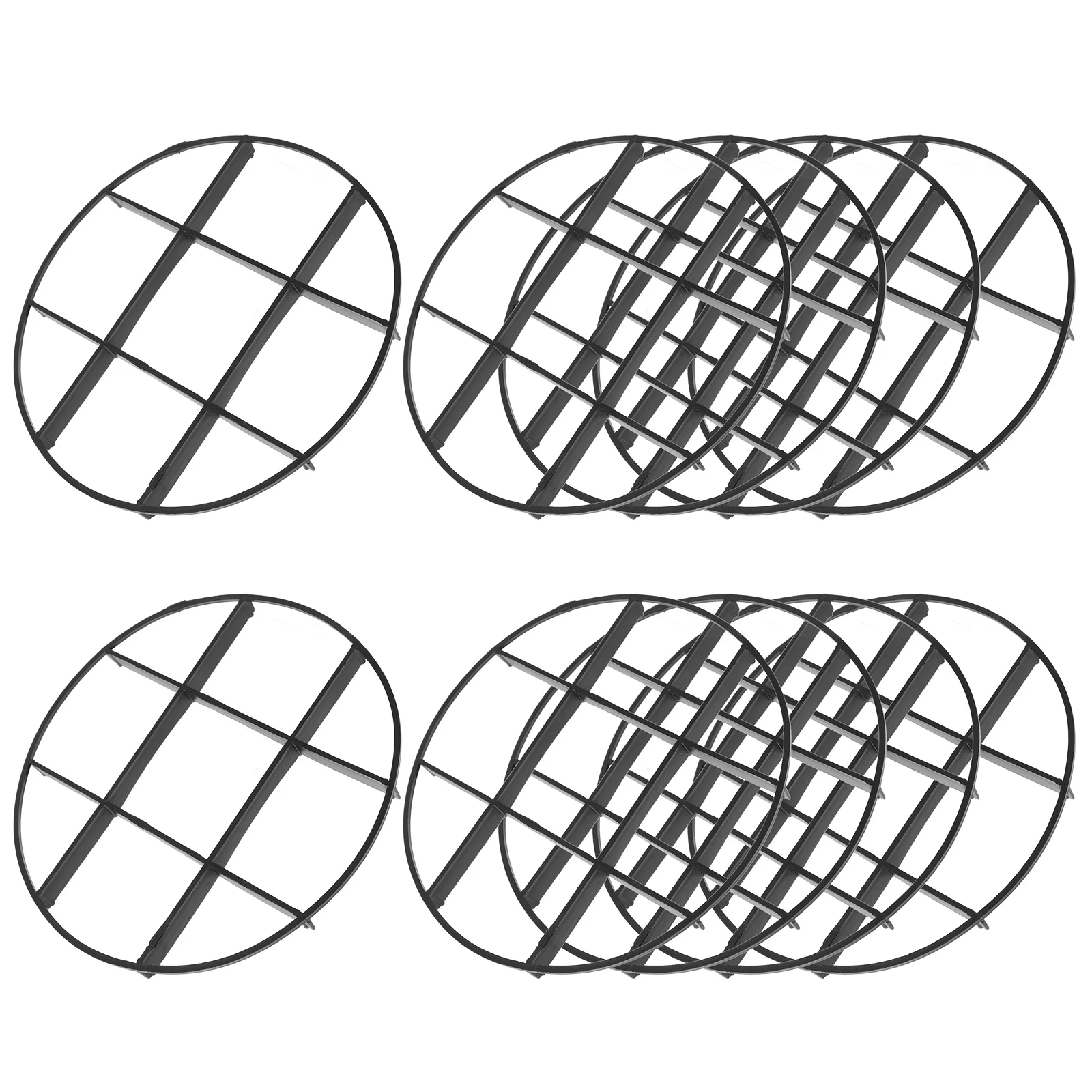 

10pcs Flower Feet Plastic Planter Stand Garden Pot Base Mats Bonsai Drainage Pad Stand Bottom Grid Pot Risers Plant Stands