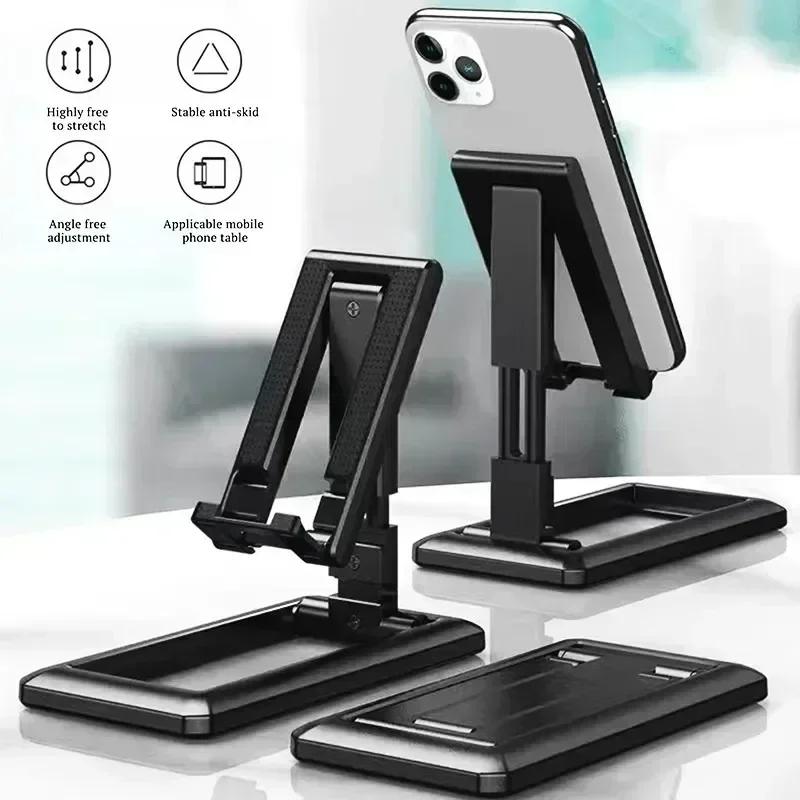 2025 Najgorętsze! Składany mini stojak na telefon - przenośny uchwyt na biurko |   Pasuje do iPhone'a 15, 16 14 iPad, Samsung, Xiaomi Desk Bracket