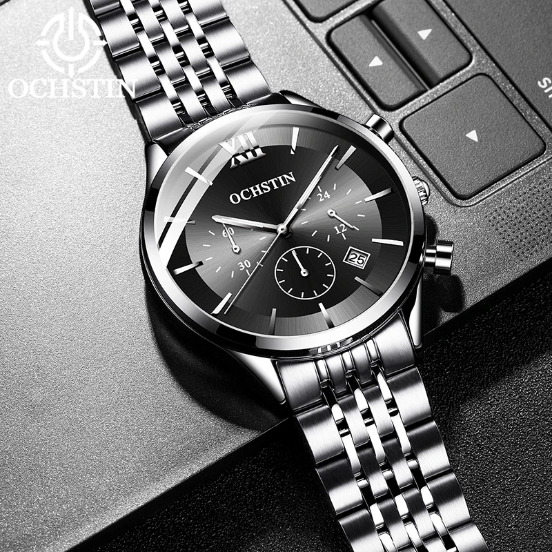 

Ochstin 2024 New Fashionable and Gorgeous Commander Series Original Multi functional Quartz Movement Watch Men's Quartz Watch