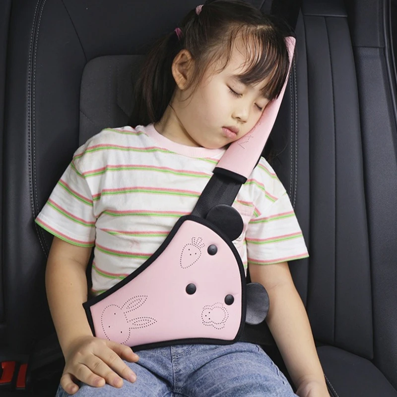 

Car Child Safety Belt Seat Shoulder Guard Anchor Safety Belt Protection Seatbelt Cover Anti Pinch Neck Limiter Belly Guard