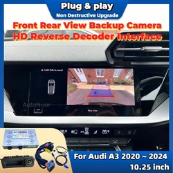Plug & Play Reverse Camera For Audi A3 2020 2021 2022 2023 2024 Original Screen HD Front Rear View Backup Camera No Programming