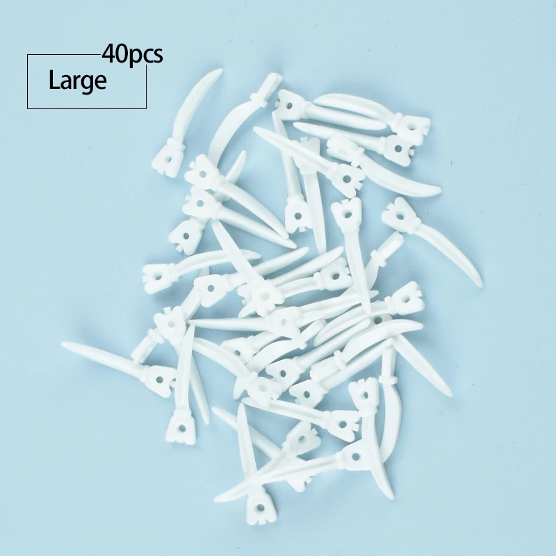 

40Pcs/box Dental Tulwar Wedges Plastic Disposable Tooth Gap Sectional Matrix Refill Diastema with Hole Dentistry Materials S/m/l