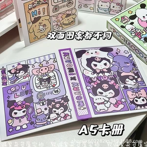 Miniso-Sanrio Album Cards Book, card holder, map card, binding, cartoons, Taa Tomy, Vmax, GX, ex, folder, children's toy gifts, 80pcs 8 Main Sales Sanrio Binder - №8