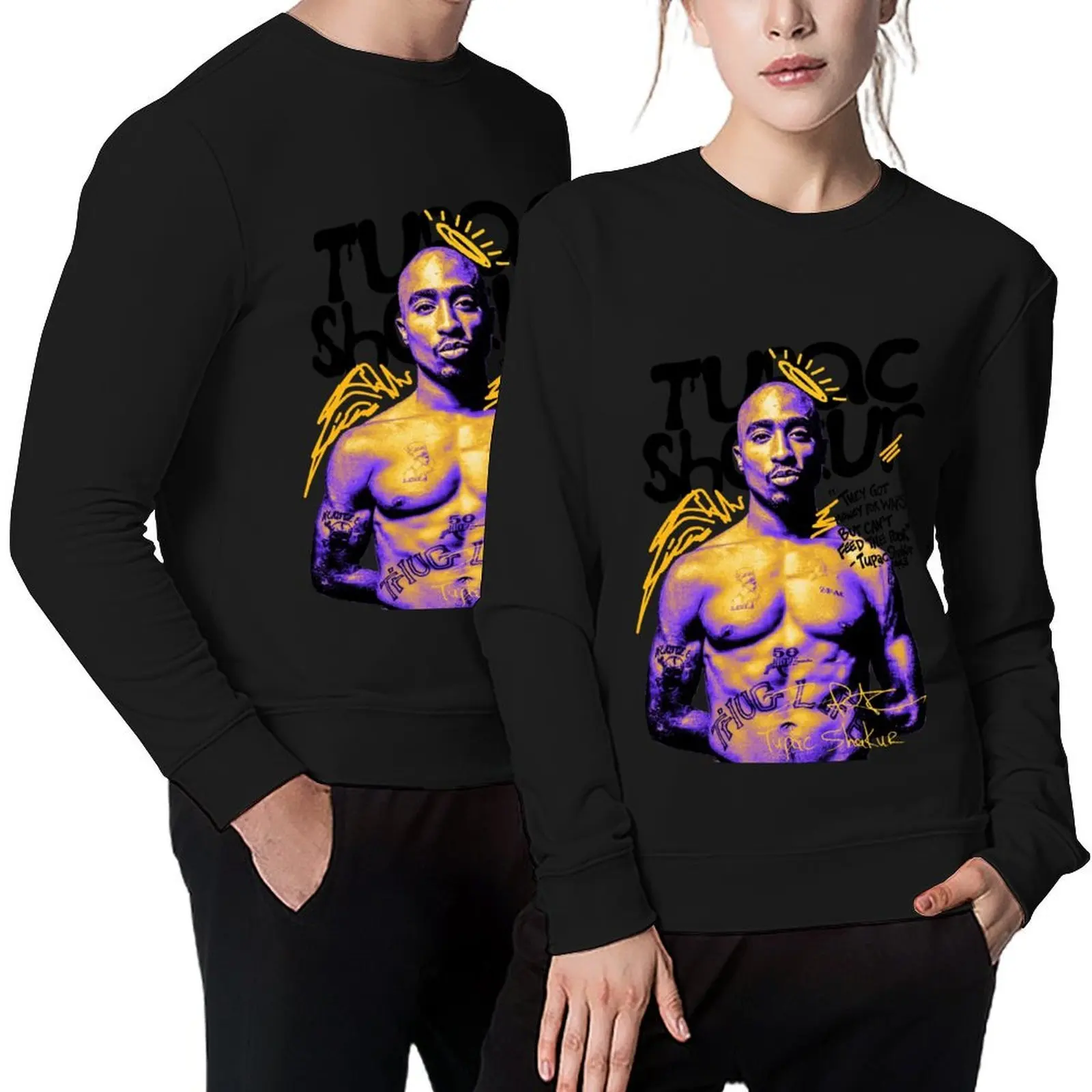 

2Pac Tupac Shakur modern streetwear style Pullover aesthetic clothing korean clothes men's coat tracksuit sweatshirts