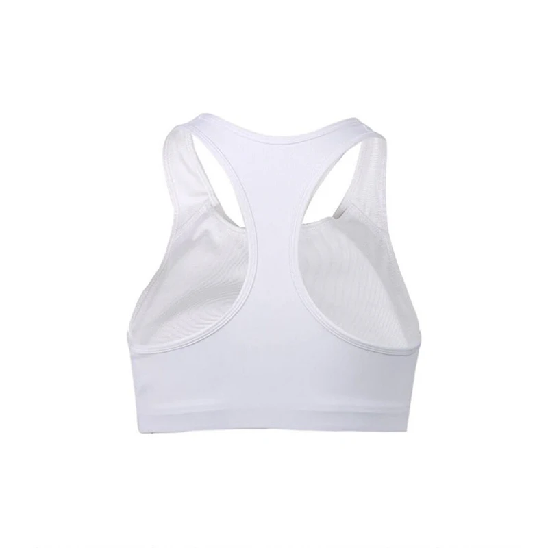 Original NIKE Swoosh Dri-FIT Women\'s Sports Bras Sportswear Running Fitness Solid Color Slim-Fit Sports Underwear White BV3637