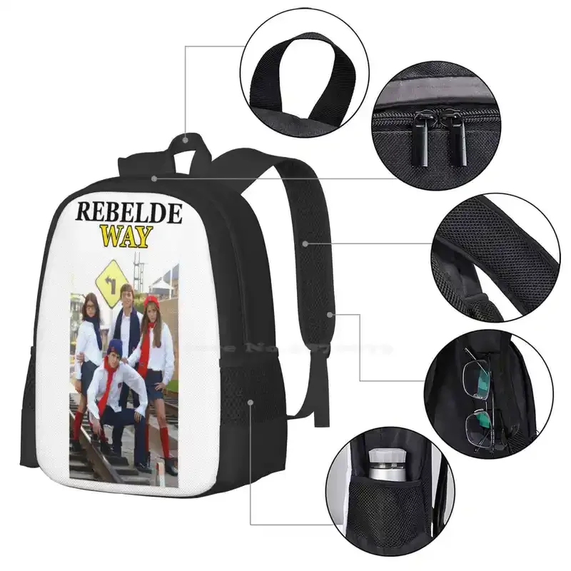 Erre Way Hot Sale Schoolbag Backpack Fashion Bags Erreway Rebelde Band Music Argentina Cris Morena