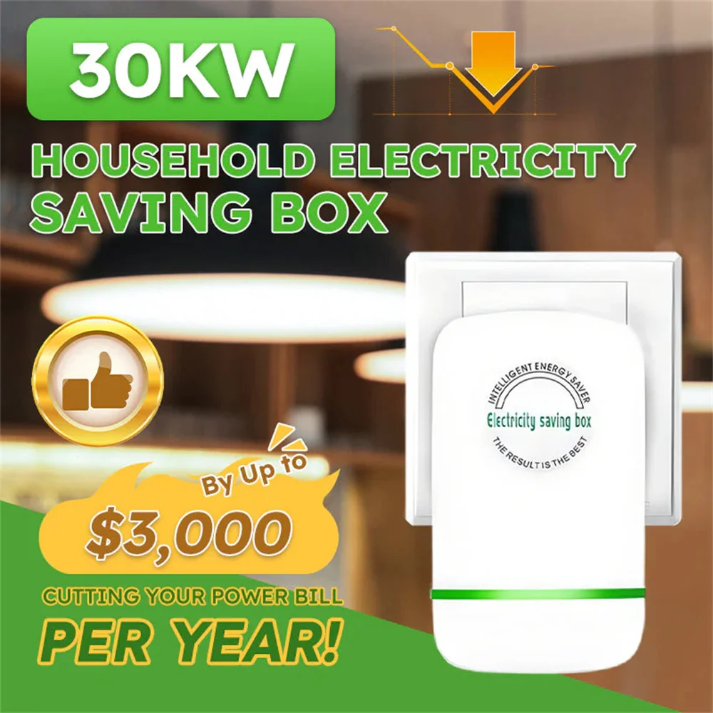 Power Save Electric Energy Saver Household Electricity Saving Box EU/US/UK/AU Plug Household Appliances Stable and Energy-saving