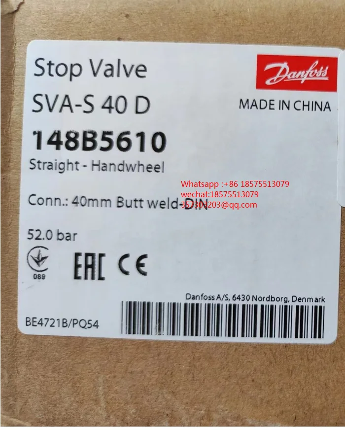 Danfoss 148B5610 Globe Valve SVA-S 40 D 148B5610