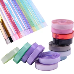 Candy Colors Shiny Leather Ribbon Braided PU Leather Strap Findings Flat Leather Cord String Rope DIY Necklace Bracelet Making