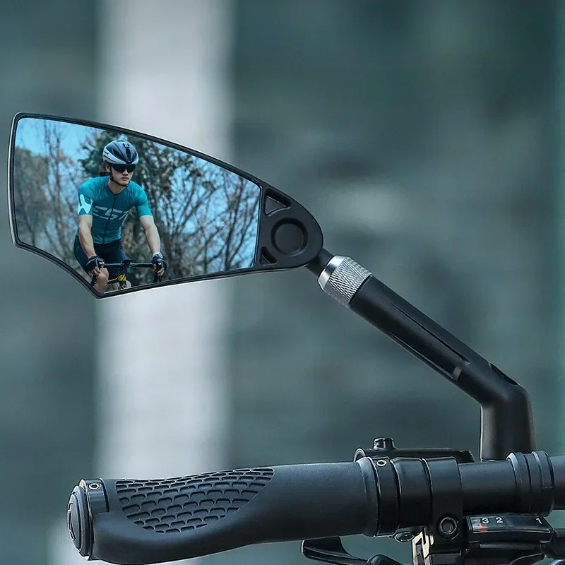 Espelho Retrovisor para Bicicleta com Ajuste de 360 Graus, Ângulo Amplo e Design Antirreflexo para MTB e Bicicletas de Estrada