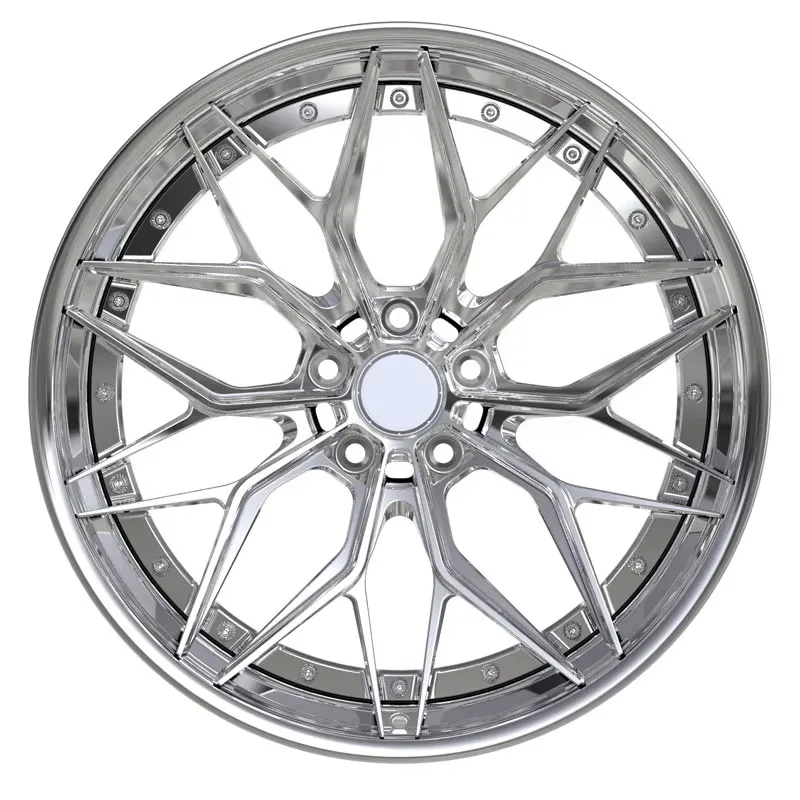 【2026】CF WHEELS Custom 2 Piece Monoblock Luxury Forged Alloy Deep Concave Car Wheel 5x114.3 5x120 5x130 5x112 15 18 19 20 22 Inc
