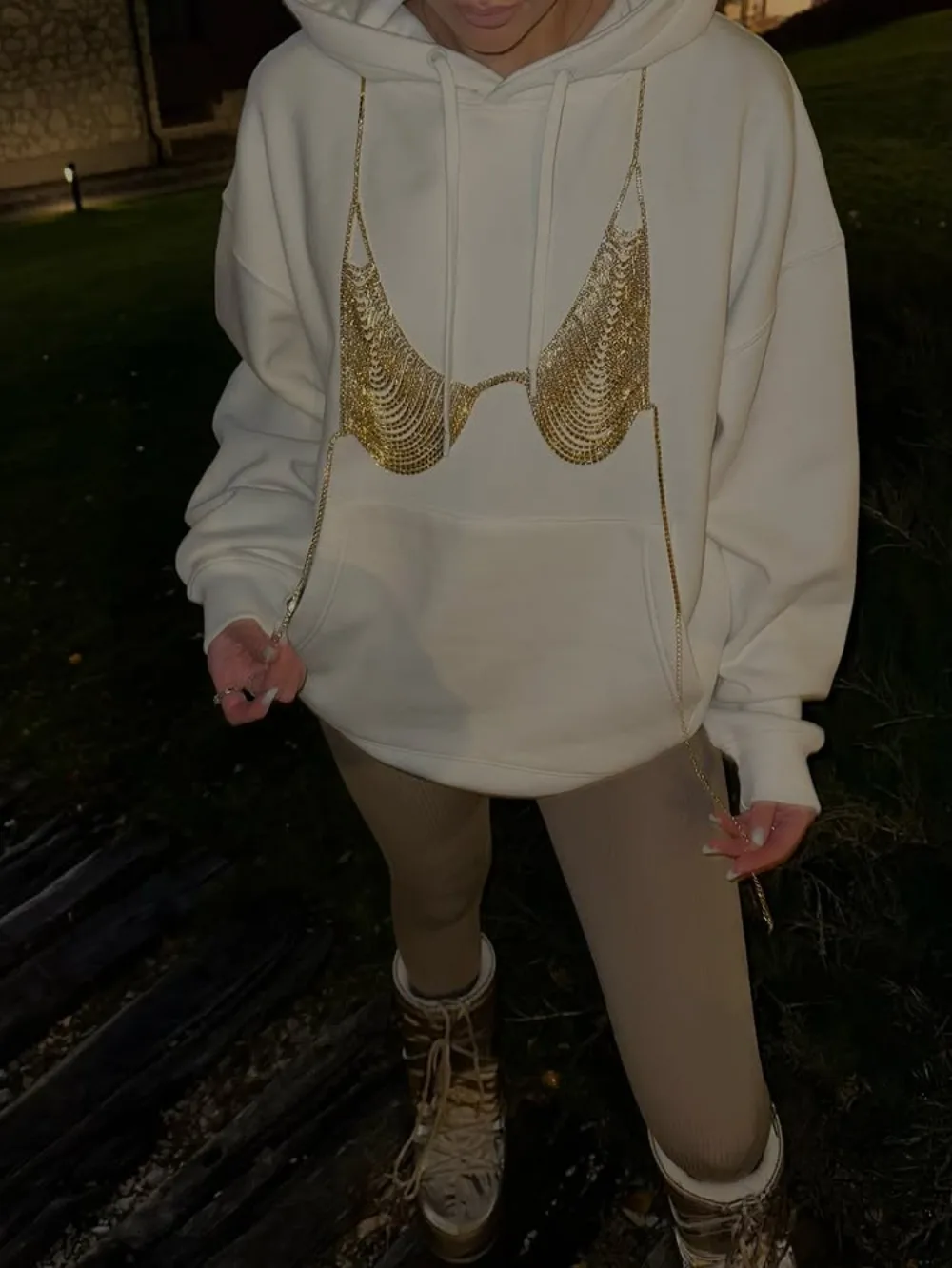 Felpa con cappuccio a rete cava sexy gotica americana Y2K Abbigliamento Felpa pullover traslucido moda donna Giacca casual a maniche lunghe