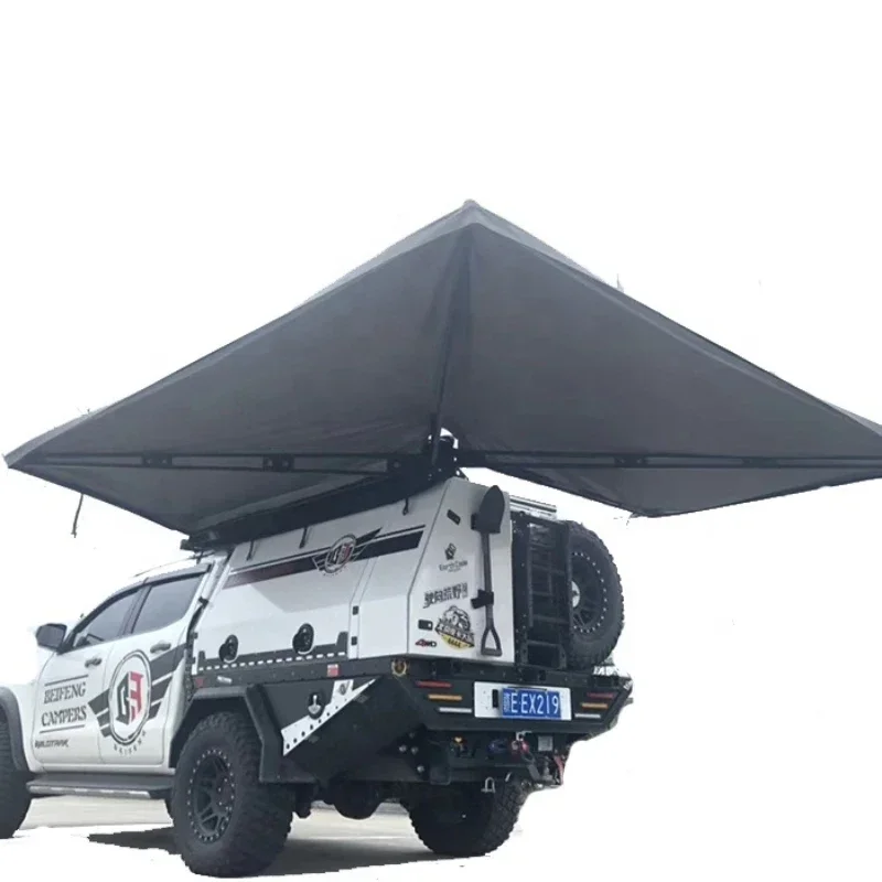 for 270 Degree Car Side Awning Canopy Assemble with Top Car Tents Car Camping Tent