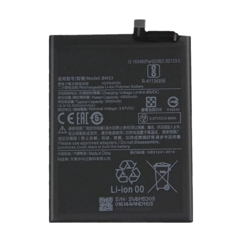 5000mAh BM53 Battery For Xiaomi 10T Pro Mi10T Mi 10T 10TPro Phone