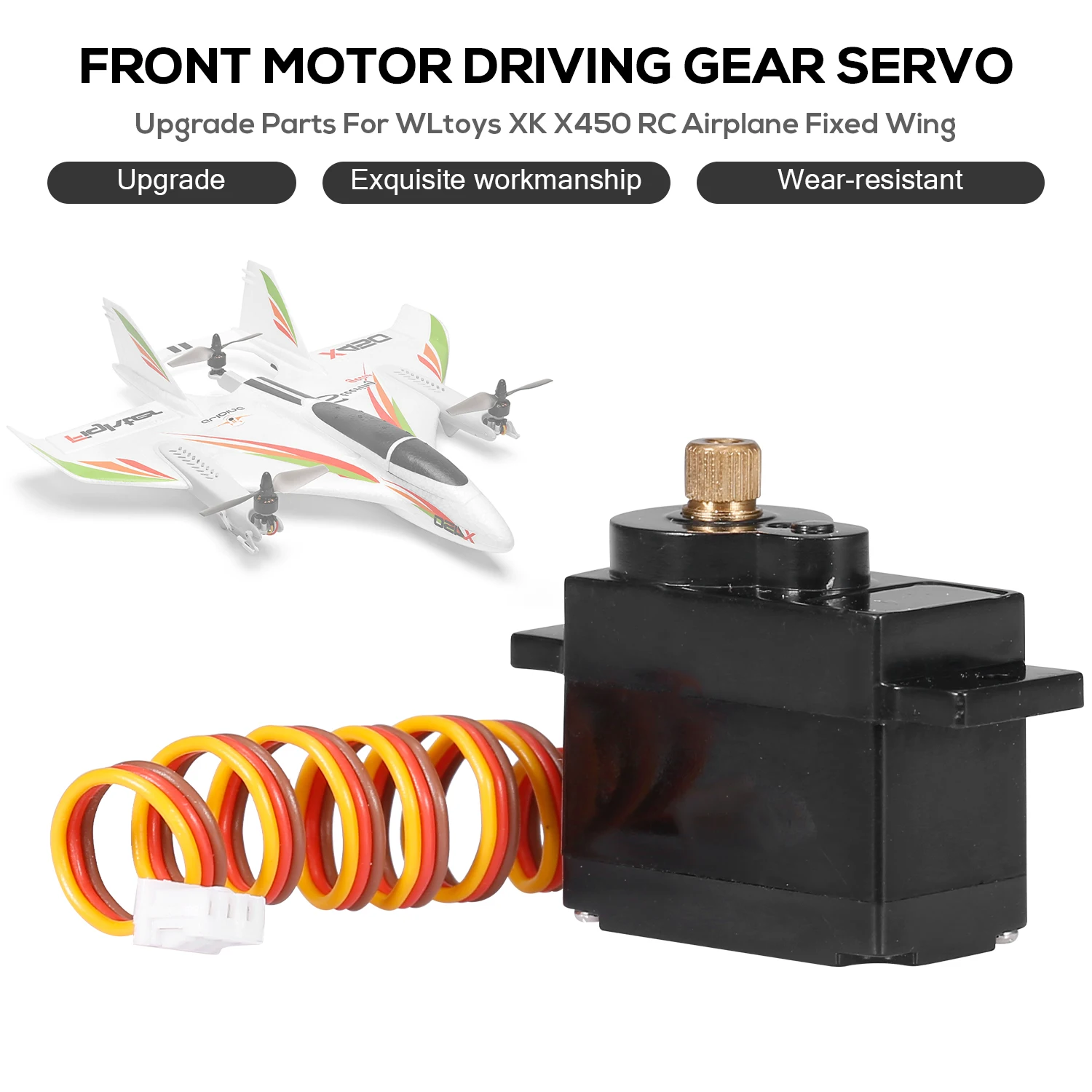 Upgrade Parts For WLtoys XK X450 RC Airplane Aircraft Front Motor Driving Servo with Metal Gear