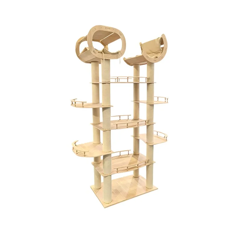 Cat climbing frame cat villa large cat tree integrated Tongtian column cat supplies big cat special cat scratch column