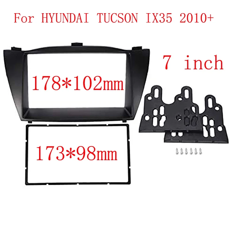

7 inch Car Audio Fascia Panels For Hyundai Tucson IX35 2010+ Android large screen navigation installation panel frame