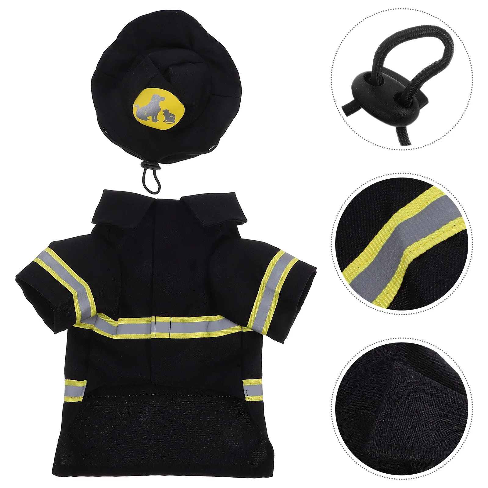 

Dog Outfits Large Firefighter Costume Pet Apparel Costumes Fireman for Dogs Small Clothes