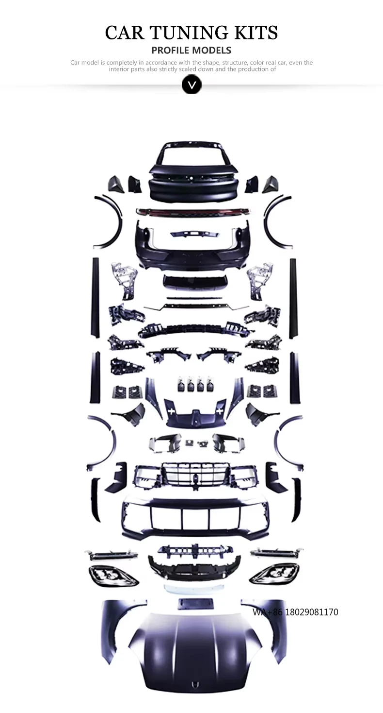 

9Y0 Обновление модификации автомобиля Turbo GT 2024 года, комплект кузова, фары переднего бампера на 2018-2023 годы