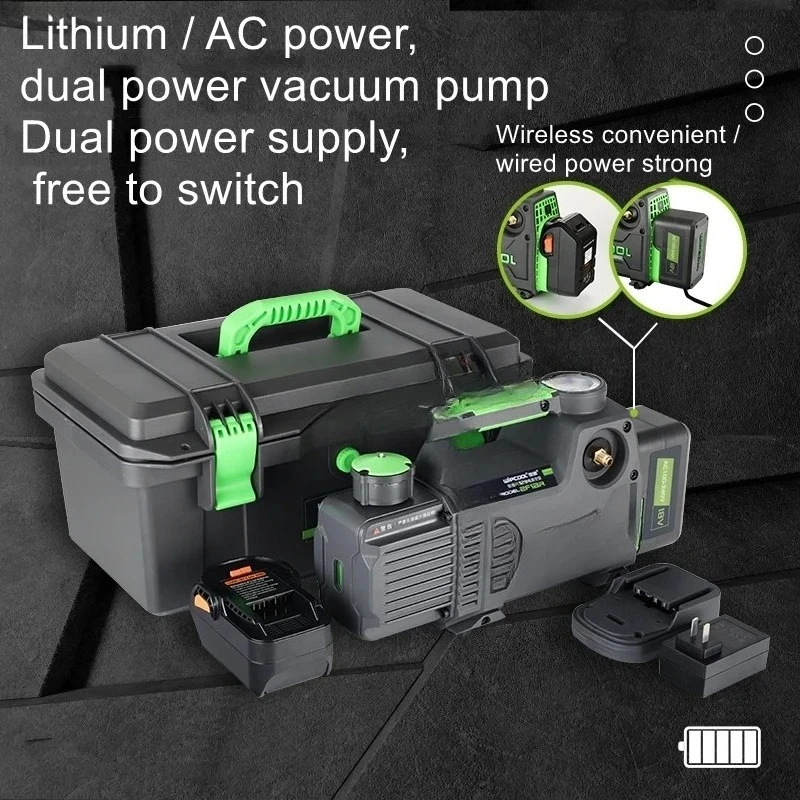 2F1BRK vacuum packaging pump (1 liter dual stage) dual electric brushless battery 4.0AH 3