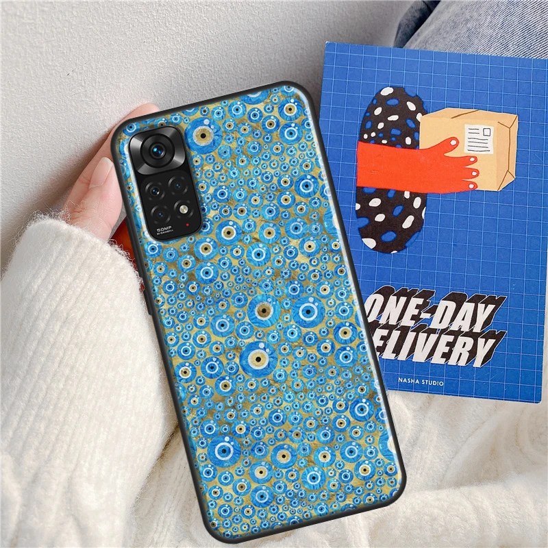 Evil Eye Case For Xiaomi Redmi Note 8 9 10 11 Pro 8T 9S 10S 11S Redmi K50 K40 Gaming 9A 9C 9T 10C