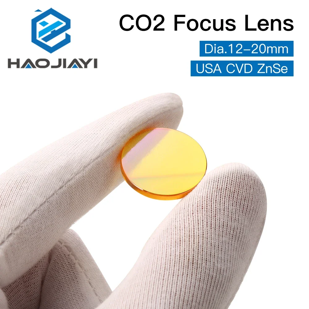 Focus Lens USA CVD ZnSe dia 12 15 18 19.05 20 FL 38.1 50.8 63.5 76.2 101.6 127mm for CO2 Laser Engraving Cutting Machine