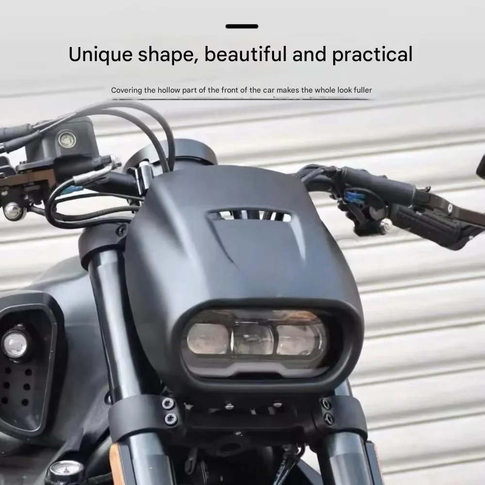 

For VOGE CU525 Motorcycle Retro Headlight Cowl Cover Front Fairing Windshield Deflector Mod Parts