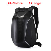 30-48L Motorcycle Helmet Bag Carbon Fiber Backpack Hard Shell Bag  Full Face Waterproof Expandable Motorcycle Travel Bag Luggage