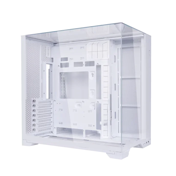Sea view room desktop computer case, white, three-sided glass mid-tower case