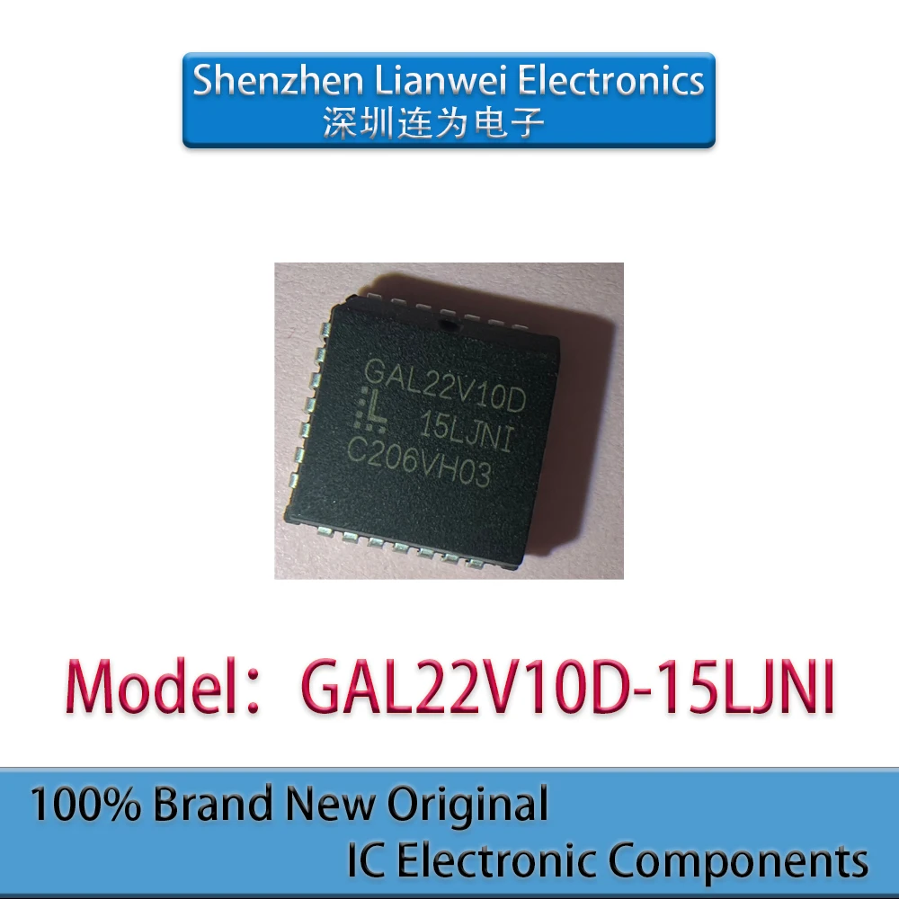 

100% New Original GAL22V10D GAL22V10D-15LJNI IC Chipset PLCC-28