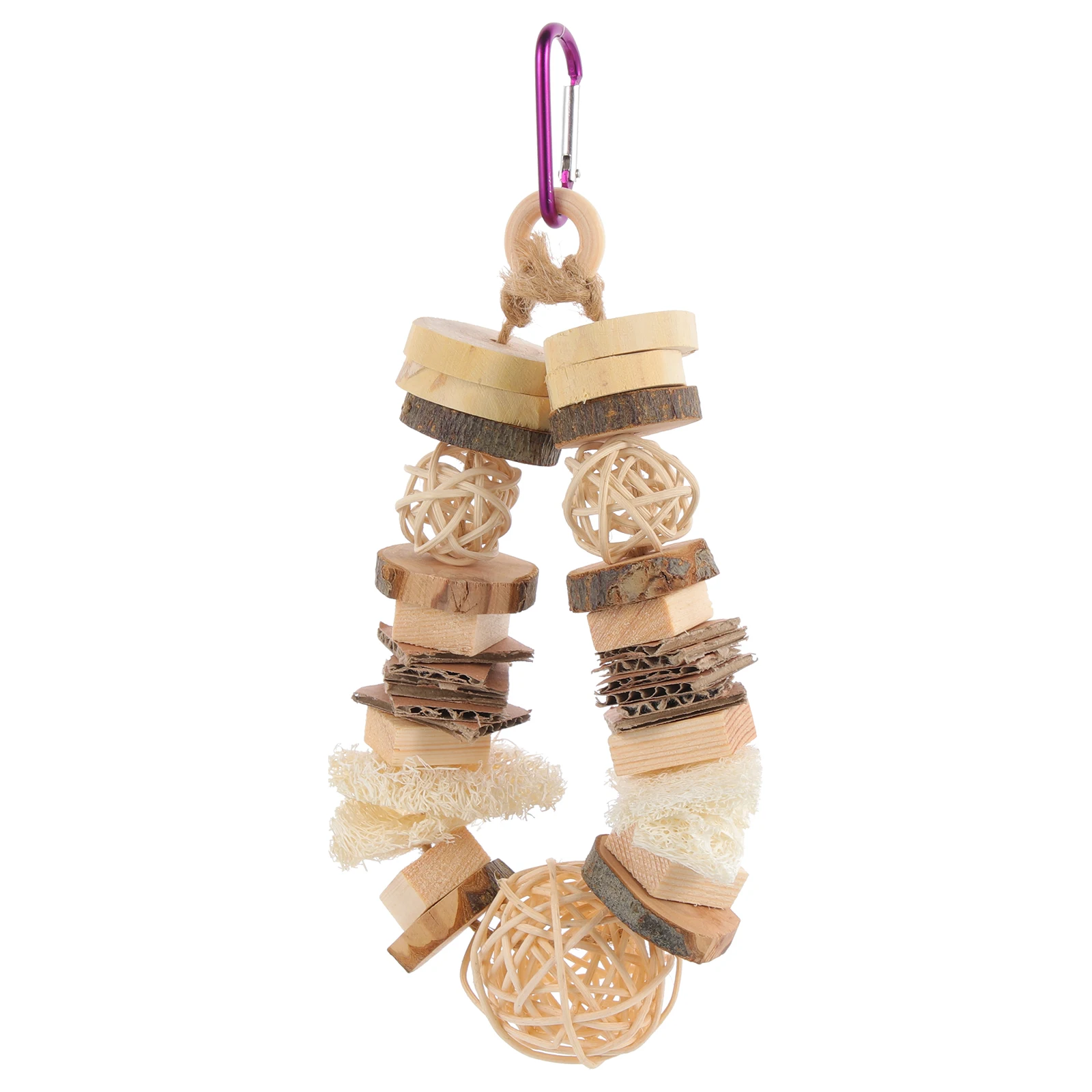 

Wooden Vine Ball Chew Set for Small Pets Large and Small Sizes Hamster Rabbit Guinea Pig Squirrel Bird Molar Grinding