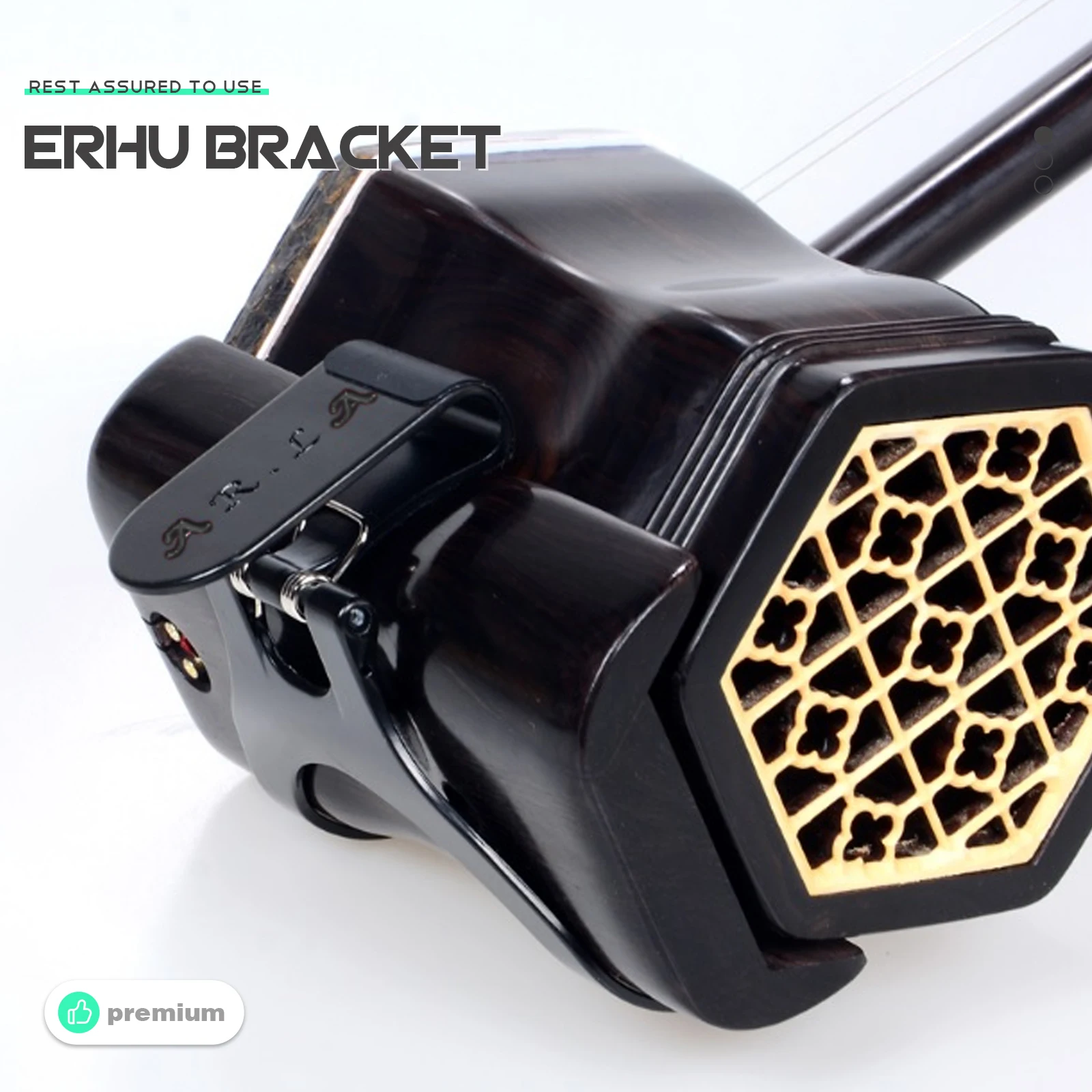 

Erhu Musical Instrument Holder Rack Sturdy Durable Practical Accessory Waist Support St Type Design Easy Use Stable Reliable