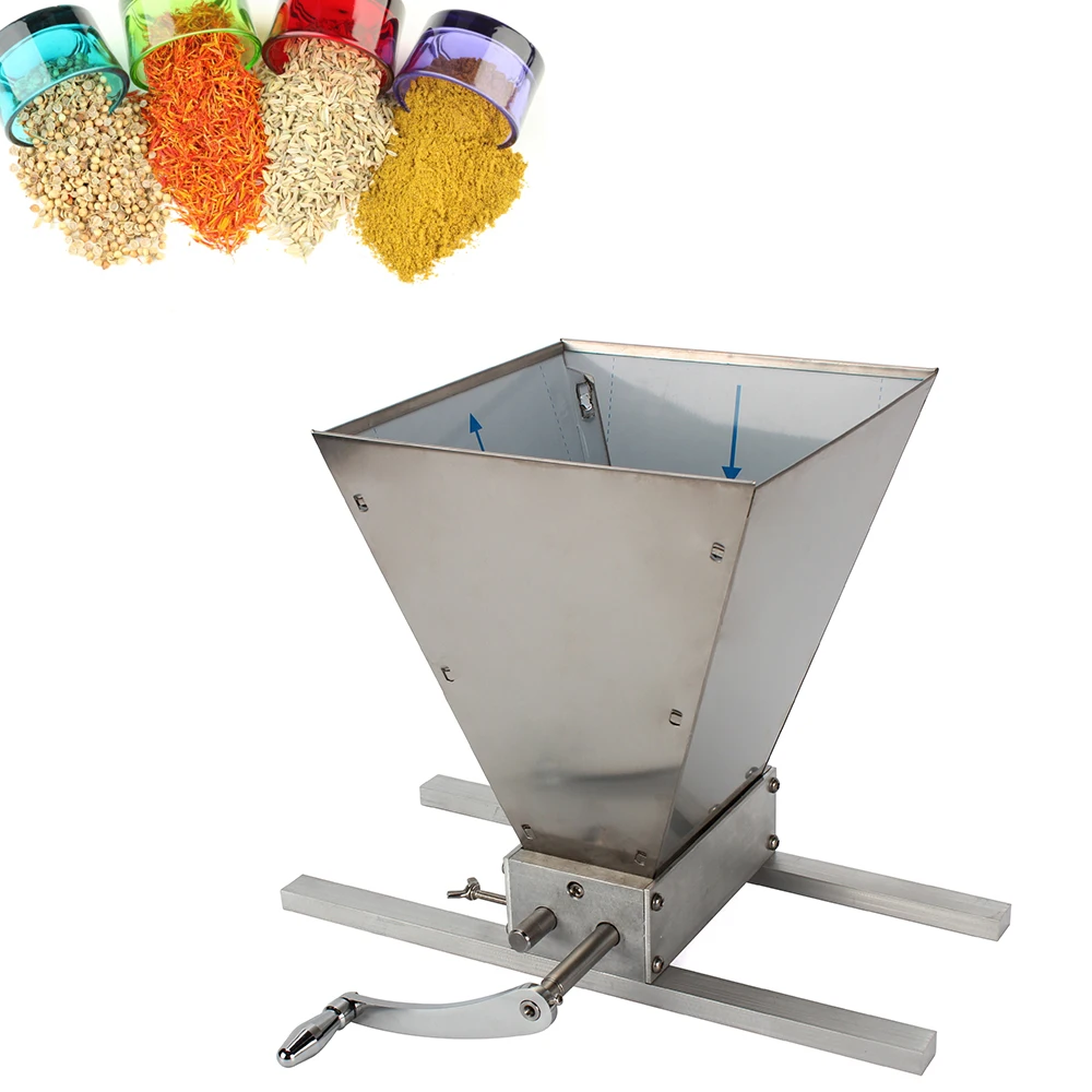 

Manual Malt Mill Crusher Barley Grain Grinder with 2 stainless steel Roller for Home Brew Beer Mill