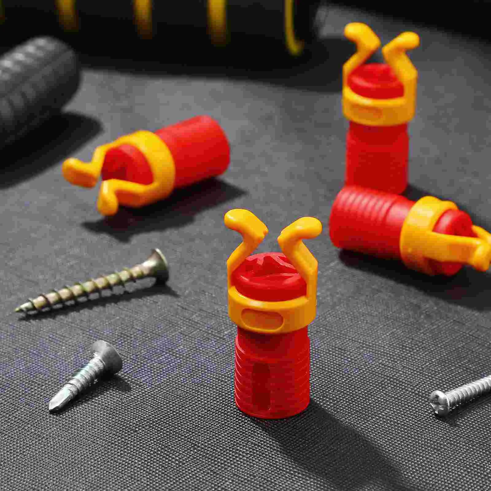 4 Pcs Screw Clip Wrist Band Screwdriver Holder Gripper Woodworking Tool Wall-mounted Fixied Sleeves Abs Plastic