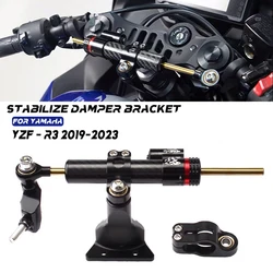 For Yamaha YZF R3 2019 2020 2021 2022 2023 CNC Motorcycle Stabilizer Steering Damper Mounting Bracket Support Kit Accessories