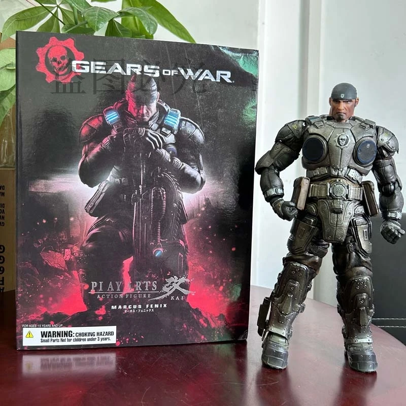 Play Arts Marcus Fenix Action Figure PA Collection Doll Gears of War Model Toys 27CM Joint Movable Doll Gift For Friends